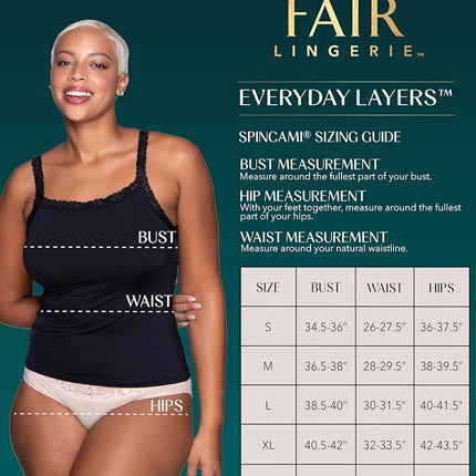 Vanity Fair Women's Perfect Lace Spincami Camisole 17166, Star White, Large