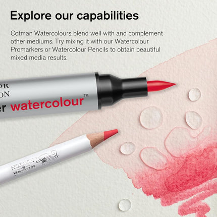Winsor & Newton Cotman Metallic Watercolour Paint, Red Copper, Half Pan, Vibrant High Quality Pigments