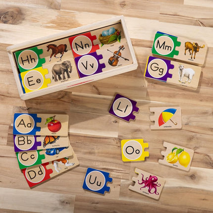 Melissa & Doug Self-correcting letter puzzles, Blue,35 x 15 x 8 cm,2541