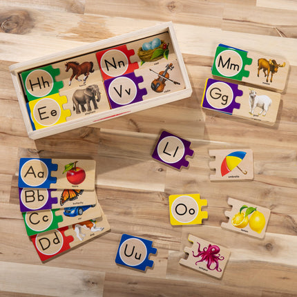 Melissa & Doug Self-correcting letter puzzles, Blue,35 x 15 x 8 cm,2541