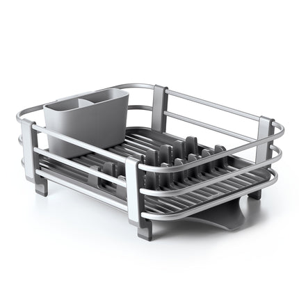 OXO 13229100 Aluminum Dish Rack, Plastic, Gray