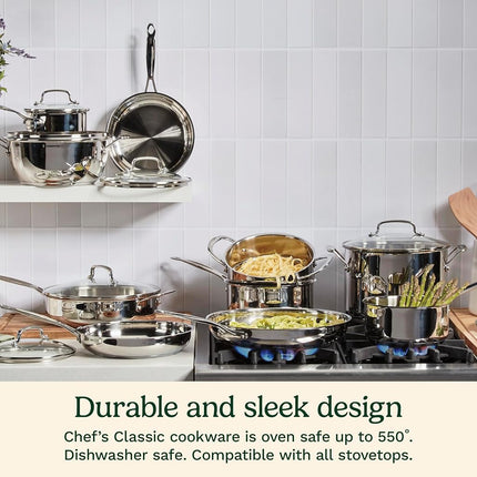 Cuisinart 722-30G Chef's Classic 12-Inch Skillet with Glass Cover