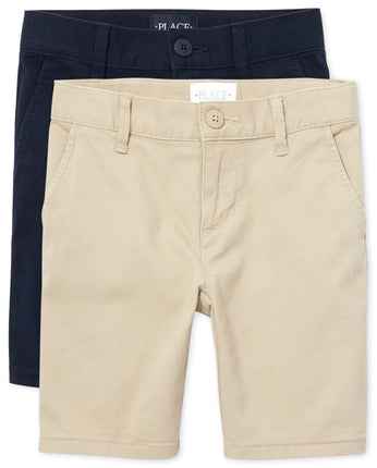 The Children's Place Girls' Chino Shorts, Sandy/Ti
