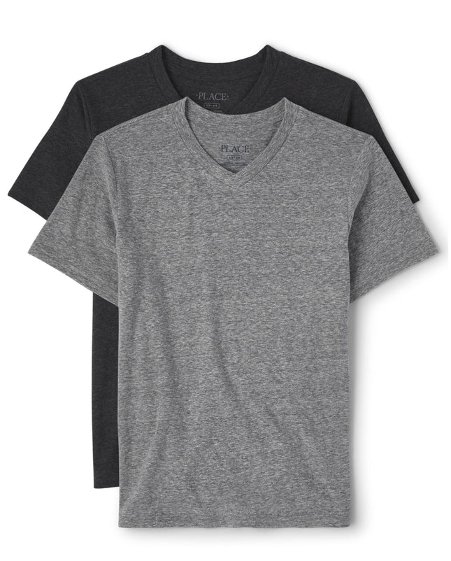 The Children's Place Boys' Basic V Neck Short Slee