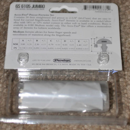 Dunlop DL GB 10000 6105 accu-fret set hard
