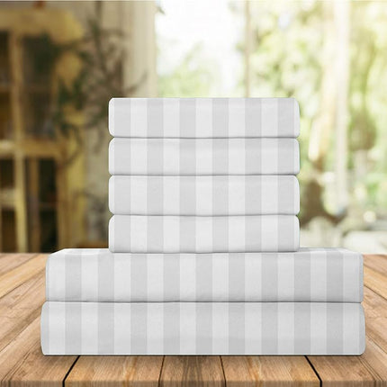 Elegant Comfort Luxury Soft Bed Sheets Dobby Strip