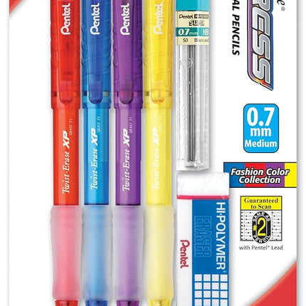 Pentel 730885 Twist-Erase EXPRESS Mechanical Pencils No. 2 Medium Lead