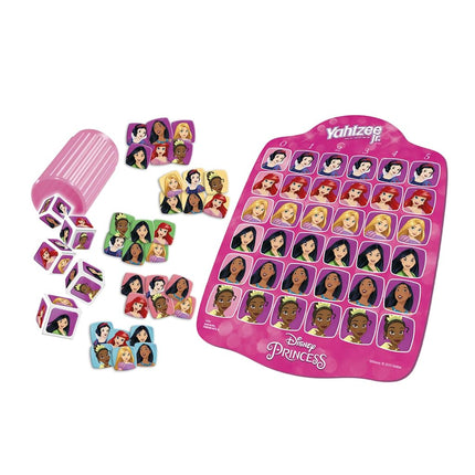 Hasbro Gaming Yahtzee Jr. Disney Princess Edition Dice Game | Kids Counting & Matching Games for Preschoolers | 2-4 Players for Girls & Boys | Ages 4+ (Amazon Exclusive)