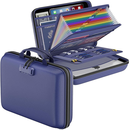 DocSafe Fireproof File Organizer with Lock, Hard-S