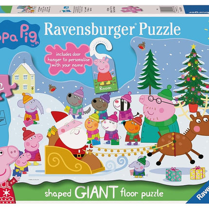 Ravensburger Children Puzzles Peppa Pig Christmas + Door Hanger - Ages 3+