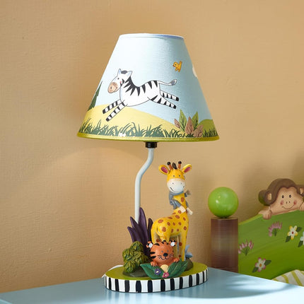 Fantasy Fields - Kids Table Lamp Bedside Light - Sunny Safari - Child Friendly Water-based Paint