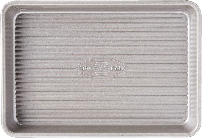 USA Pan Bakeware Mini Bandeja para Horno, Bandeja Antiadherente Resistente a la Deformación, Acero Aluminizado