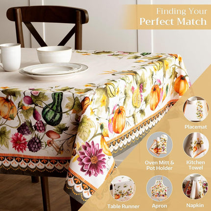 Maison d' Hermine Table Cloth Rectangle Table Reusable 100% Cotton 60"x108"
