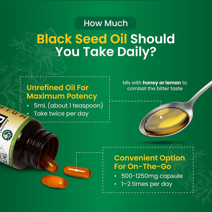 Amazing Herbs Premium Black Seed Oil, 4 Fluid Ounce