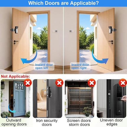 Anti-Theft Doorbell Mount Compatible with R-ing Newest 2026 Battery Doorbell/Plus/Pro, No Drill Wireless Video Camera Doorbell Bracket with Rain Cover for Apartment Rental, Not for Security Door