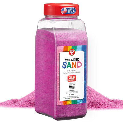 Hygloss Bottle of Sand Colored, Magenta, 3-Pound