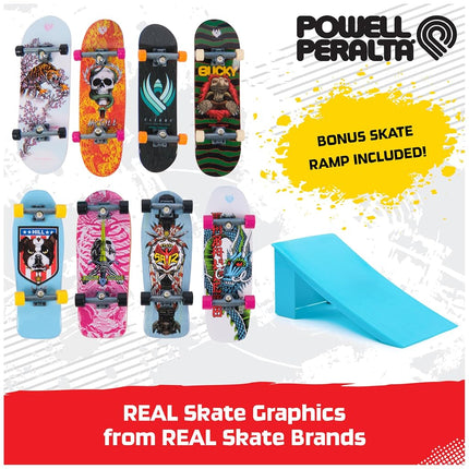 Tech Deck, Powell Peralta Legends SK8Shop Bonus Pack with Ramp, Collectible and Customisable Mini Skateboards, Kids Toys for Ages 6 and up