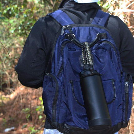 One MissionX Paracord Handle Compatible with Yeti Rambler 36oz 26oz 18oz 12oz 46oz Water Bottles, Durable Carrier Strap - Holder(Forest Camo/Comp+Starter)