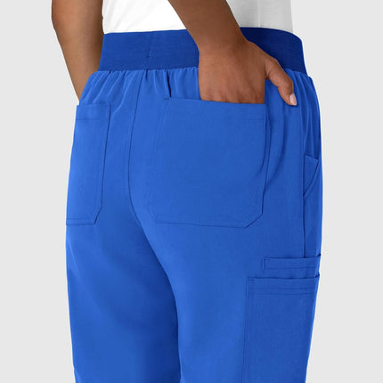 WonderWink Women's Jogger Utility Scrub Pant, Royal, Medium