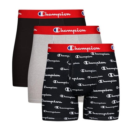 Champion Men's Boxer Briefs, Every Day Comfort Str