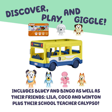 Bluey Bus + Mates, 2.5-3 inch Figures | Amazon Exclusive