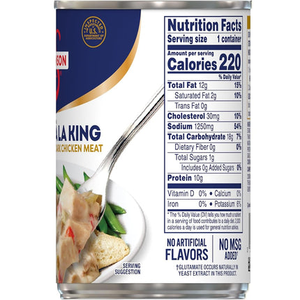 Chicken á la King Made with White and Dark Meat Chicken, 10.5 Ounce Can (Pack of 12) pack