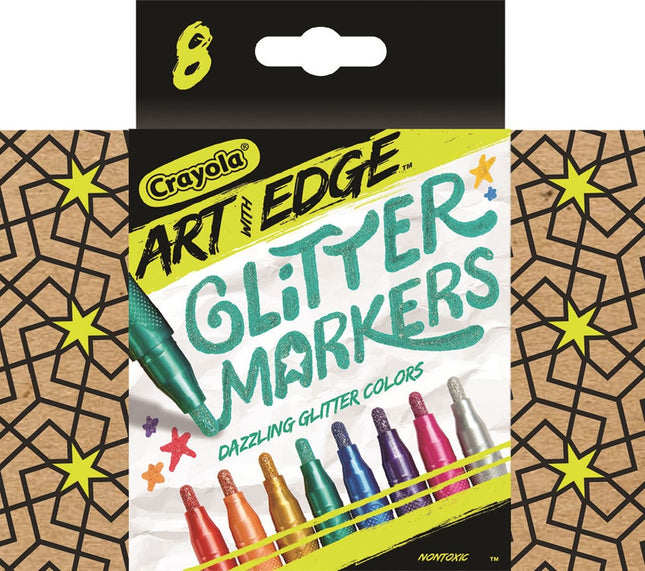 Crayola Art with Edge 8 Count Glitter Marker Novelty