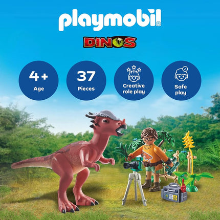Playmobil | Dinos | Stygimoloch Observation | Dino Playset | Adventure Toy for Kids Aged 4+ | 71822