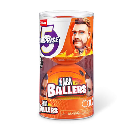 BALLERS 2 Capsules NBA Ballers by ZURU, Collectable Mystery Unboxing for Boys, Realistic Miniature Basketball Sports Toy
