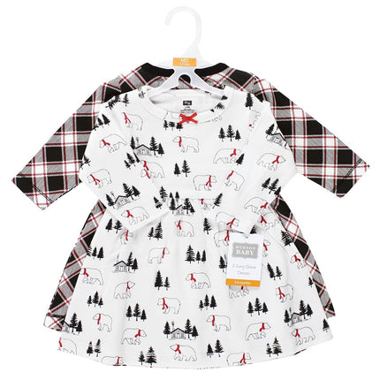 Hudson Baby Robes en coton pour bébés filles, Winter Bear, 12-18 mois