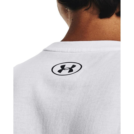 Under Armour UA Left Chest Cut Off Tank White / / Black