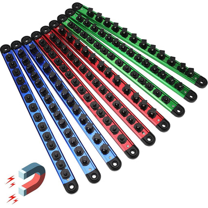 Magnetic Socket Holder Organizer Set: 9-Piece Deta