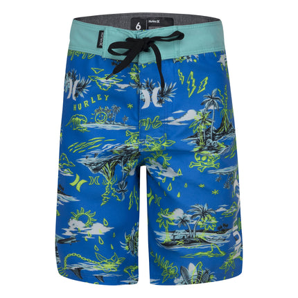 Hurley Boys' Board Shorts, Neptune Blue/Doodle, 20
