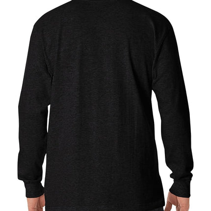 Dickies Men's Long Sleeve Heavyweight Crew Neck T-Shirt, Bright Orange, 2X