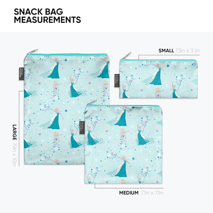 Simple Modern Reusable Snack & Sandwich Bags | 3 Pack Kids | Disney Frozen