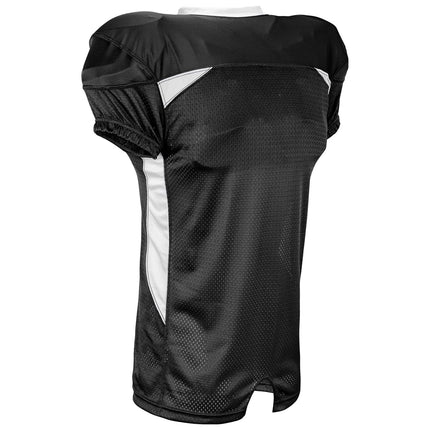 CHAMPRO Boys' Huddle Stretch Polyester Dazzle Youth Football Game Jersey Black,White