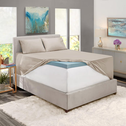 Hearth & Harbor Extra Deep Pocket Queen Sheets Sets - Fits Mattress 18-24 Inches Deep - Extra Deep Pocket Sheets - 6 Piece Queen Size Sheets - Linen