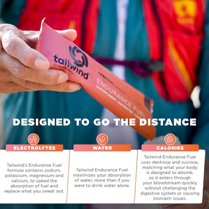 Tailwind Nutrition Endurance Fuel 50 Serving Tropical Flavour - Caffeinated