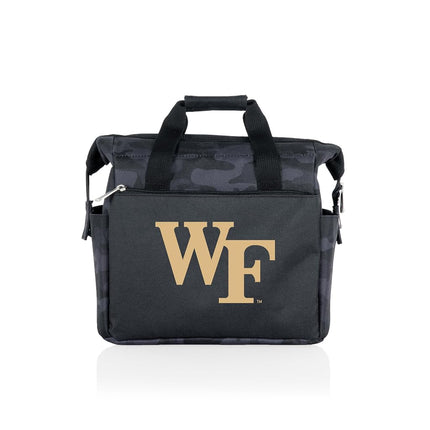 Picnic TIME NCAA Wake Forest Demon Deacons Sac Isotherme à Déjeuner On The Go, Glacière Souple, Sac Repas Isotherme, (Camouflage Noir)