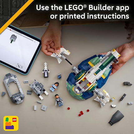 LEGO® Star Wars: Attack of the Clones™ Jango Fett’s Starship 75433 Building Toy for Boys, Girls and Any Fans, Buildable Vehicle, Bounty Hunter Characters, Fantasy Decor, Toy Idea for Kids