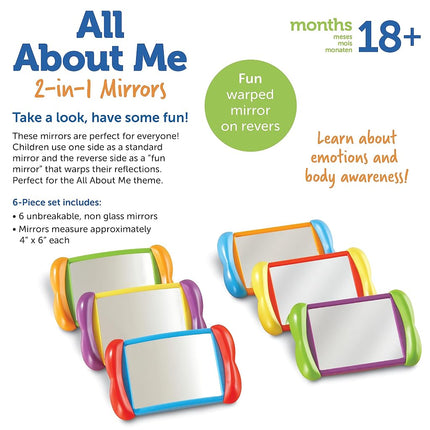 Learning Resources LER3371 All About Me 2-in-1 Mirrors