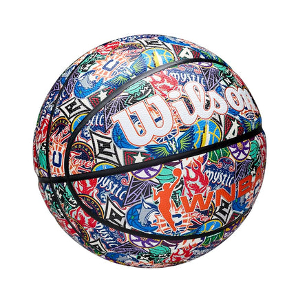 Wilson WNBA All-Team Retro Basketball, Multi, Size 6