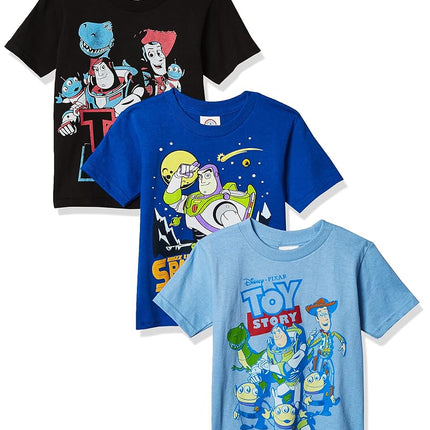 Disney Boys 2-7 Toy Story 3 Pack Tee, Multi, 3T