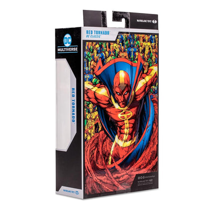 McFarlane Toys DC Multiverse Red Tornado (DC Classic) Gold Label Action Figure - 7 Inches Detailed Collectible with 22 Articulation Points and Weather-Wielding Accessories