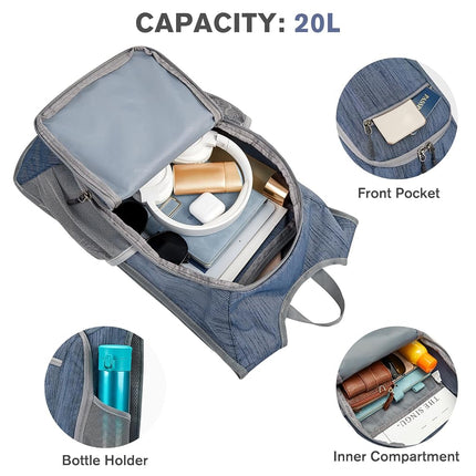 G4Free 20L Hiking Backpack Lightweight Packable Hiking Daypack Small Travel Outdoor Foldable Shoulder Bag