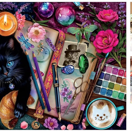 Buffalo Games – 750 Piece Cats Crafty Cats Colorful Puzzle for Adults – Precision-Cut Pieces, Beautiful Artwork, and Hours of Relaxing Fun
