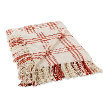 DII Farmhouse Plaid Collection Cotton Throw Blanke
