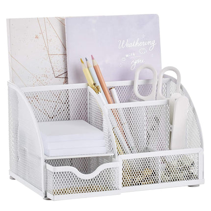 Annova Mesh Desk Organizer Office with 7 Compartme