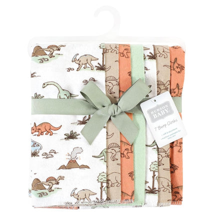 Hudson Baby Lot de 7 langes en flanelle de coton pour bébé unisexe, motif « Aventures dinosaures », taille unique