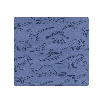 Lot de couvertures d'emmaillotage en flanelle de coton pour bébé Hudson Baby unisexe, Bleu Vert Dino, Taille unique